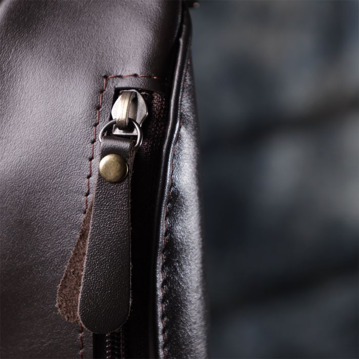 Сумка Shvigel Из натуральной кожи Коричневая (23135) изображение 10