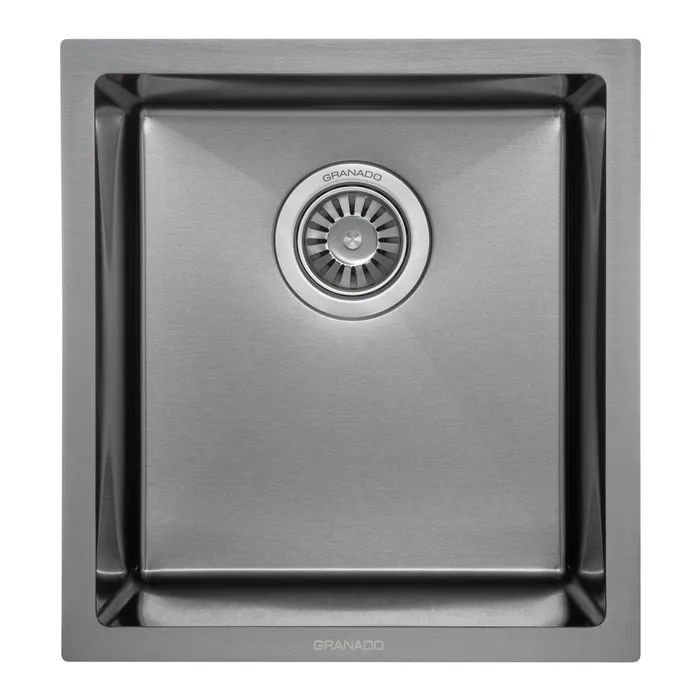 Мойка кухонная GRANADO Under top mini STEEL S201 black (GS10201B)