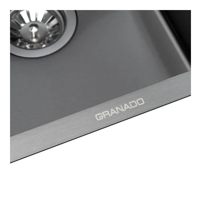 Мойка кухонная GRANADO Under top mini STEEL S201 black (GS10201B) изображение 3