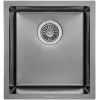 Мойка кухонная GRANADO Under top mini STEEL S201 black (GS10201B)
