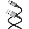 Дата кабель USB 2.0 AM to USB-C 1.0m 3A black BOROFONE (6974443386417) зображення 2
