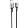 Дата кабель USB 2.0 AM to USB-C 1.0m 3A black BOROFONE (6974443386417)