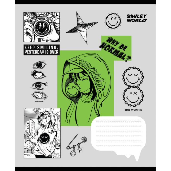 Тетрадь Yes Smiley World Anime А5 24 листов линия (767651) изображение 3