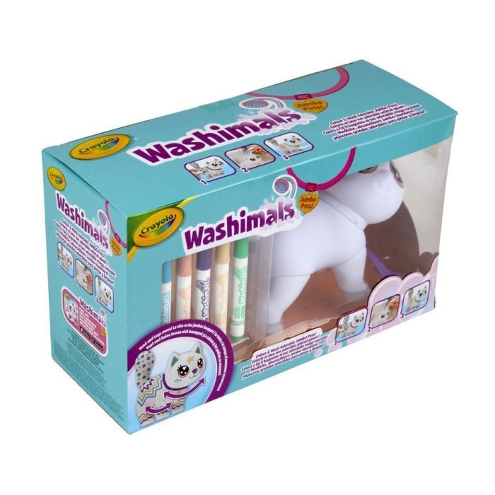 Набір для творчості Crayola Washimals Котик- велетень, з фломастерами 5 шт (74-7518) зображення 7