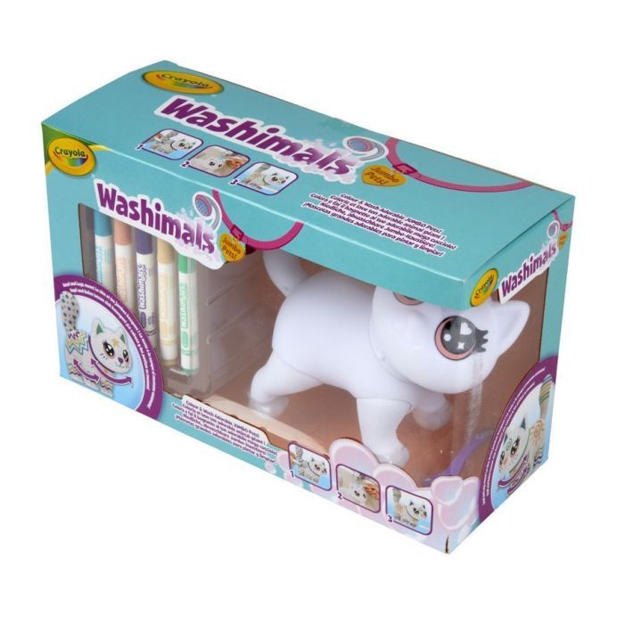 Набір для творчості Crayola Washimals Котик- велетень, з фломастерами 5 шт (74-7518) зображення 8