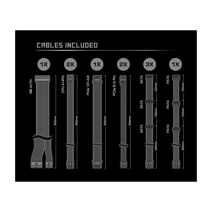 Блок питания ASRock 750W SteelLegend (SL-750G) изображение 7