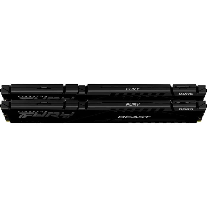 Модуль пам'яті для комп'ютера DDR5 16GB (2x8GB) 5600 MHz Beast Black Kingston Fury (ex.HyperX) (KF556C40BBK2-16) зображення 4