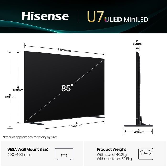 Телевизор Hisense 85U7Q изображение 2
