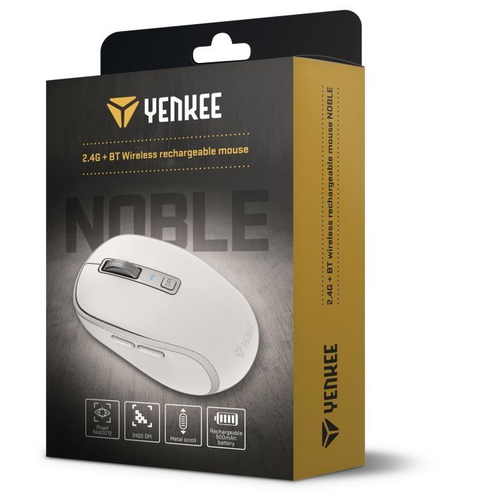 Мишка YENKEE YMS 2085WE Noble Wireless/Bluetooth White (45019715) зображення 4
