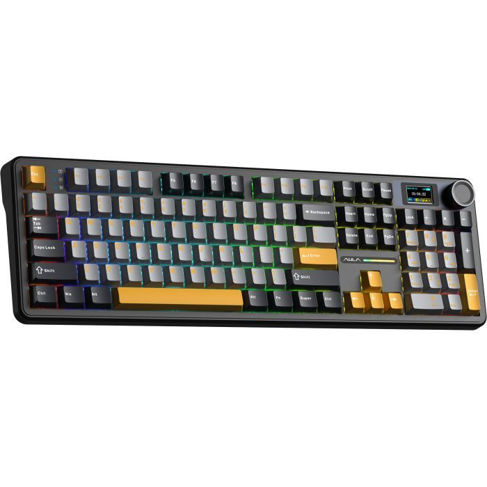 Клавіатура Aula F108 Pro Wireless/Bluetooth UA Black/Blue (6978080501295) зображення 3