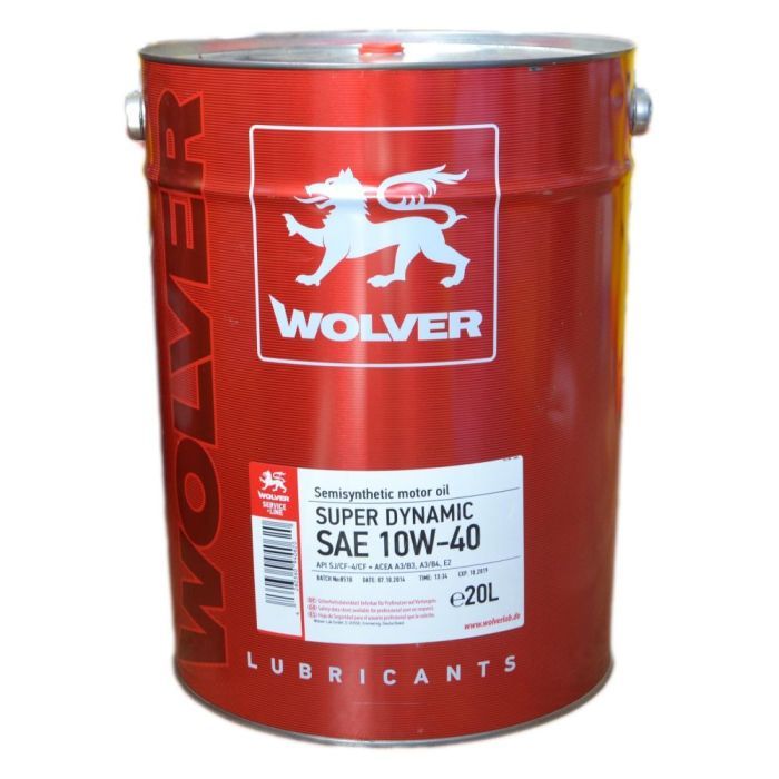 Моторна олива Wolver Super Dinamic 10W-40 20л (4260360940620)