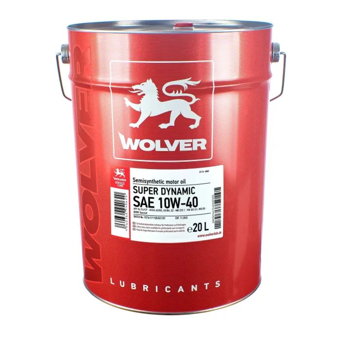 Моторное масло Wolver Super Dinamic 10W-40 20л (4260360940620)