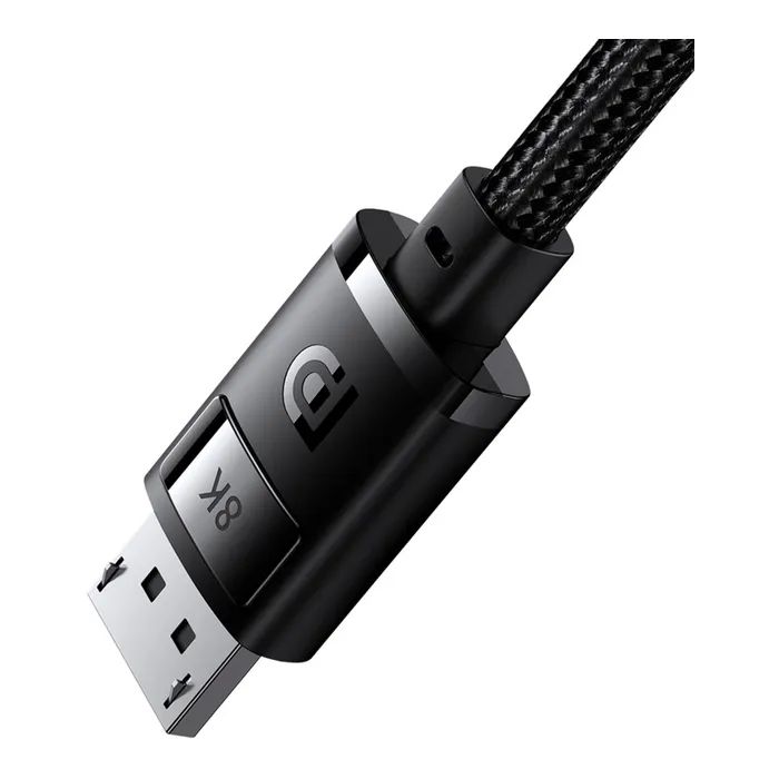 Кабель мультимедийный DisplayPort M to DisplayPort M 2.0m 8K Baseus (B00633706111-02) изображение 3