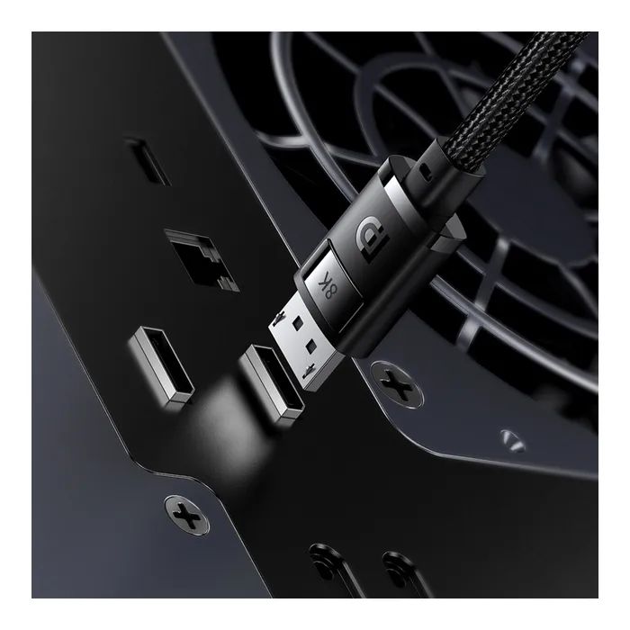 Кабель мультимедийный DisplayPort M to DisplayPort M 2.0m 8K Baseus (B00633706111-02) изображение 5