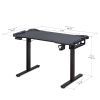 Компьютерный стол Mealux PowerDesk Carbon RGB з електрорегулюванням висоти (EVO-201 Carbon /B) изображение 3