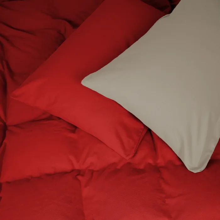 Постельное белье MirSon 004-009 Cappuchino/Red Фланель 2x143x210 Семейный (2200009658976)