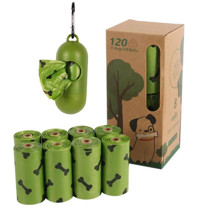 Пакети для собак Lapka 8 рулонівх15 шт + контейнер (LPK-34)