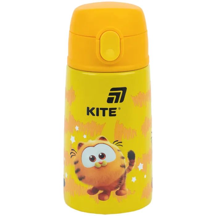 Поїльник-непроливайка Kite Garfield термос з трубочкою 400 мл (GF25-1261)