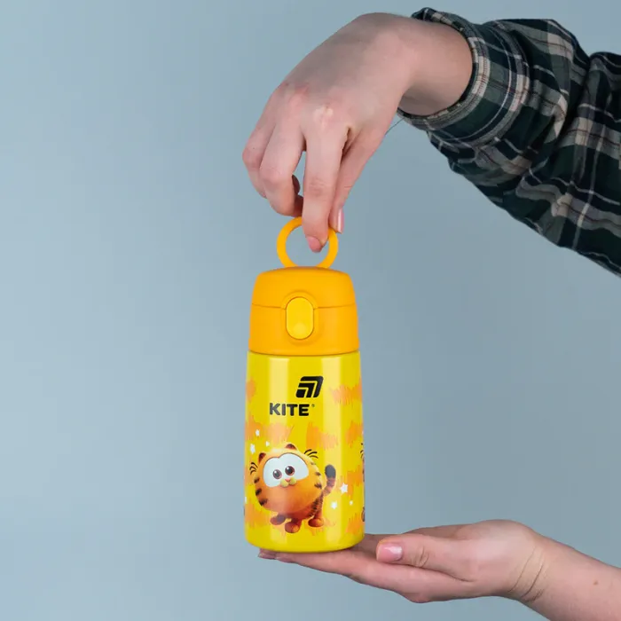 Поильник-непроливайка Kite Garfield термос з трубочкою 400 мл (GF25-1261) изображение 6