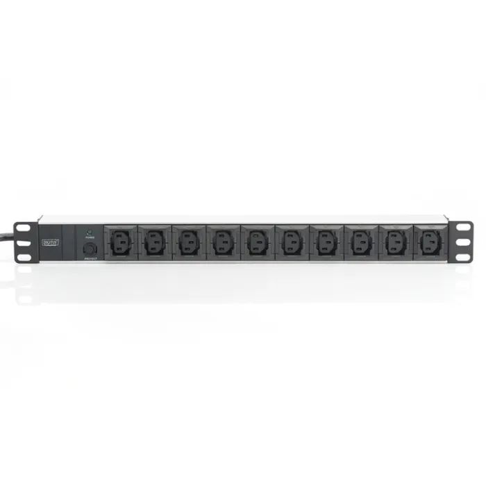 Силовой блок 19" 1U w/PDU 10xC13, 10A, 250V, вилка C14 Digitus (DN-95404) изображение 3
