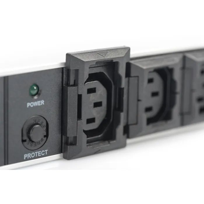 Силовой блок 19" 1U w/PDU 10xC13, 10A, 250V, вилка C14 Digitus (DN-95404) изображение 5