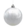 Ялинкова іграшка Chomik пластикові кульки 3 шт, 8см, сріблясті (5900779893870_1) зображення 2