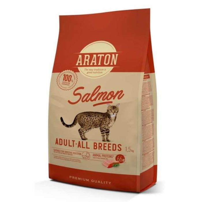 Сухий корм для кішок ARATON SALMON Adult All Breeds 1.5 кг (ART47478)