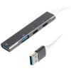 Концентратор Maxxter USB 3.0 to 1xUSB 3.0 + 1xUSB 2.0 + 2xUSB-C (HU3A-4P-03)