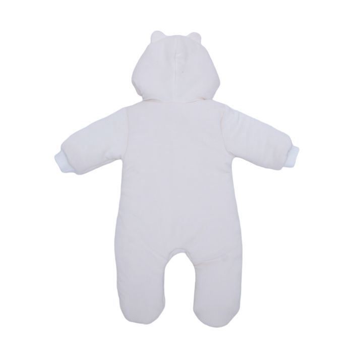 Комбинезон детский HAPPY TOT на молнии с ушками (878-68-cream) изображение 4