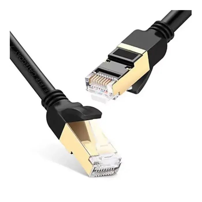 Патч-корд 10м, F/FTP cat 7 RJ-45 black Ugreen (U_11273) изображение 2