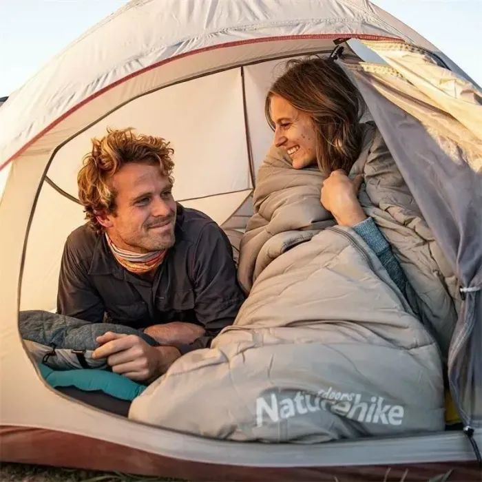 Спальный мешок Naturehike з капюшоном M300 NH20MSD02, зелений, правий (6975641885511) изображение 4