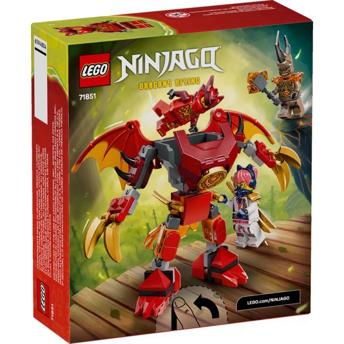 Конструктор LEGO Ninjago Боевой набор работа Дракона Кая (71851) изображение 4