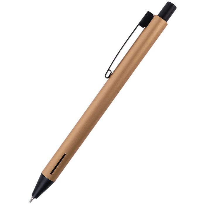 Ручка масляна Axent автоматична Prime, корпус золотий, синій (AB1103-35-02-A)