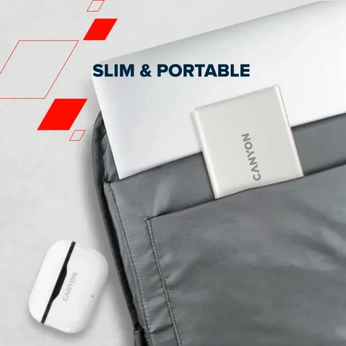 Батарея універсальна Canyon 10000mAh OnPower 511 PD20W Magnetic wireless MagSafe Grey (CNS-CPB511G) зображення 10