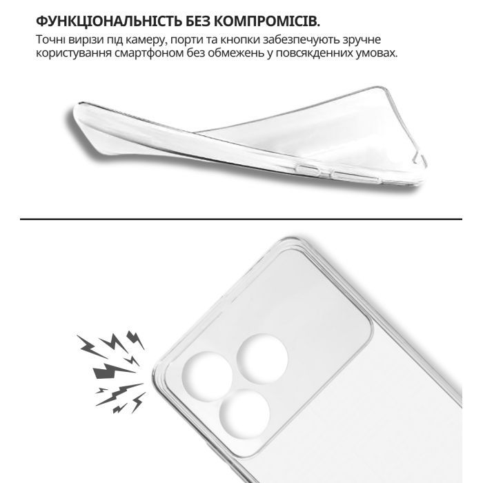 Чохол до мобільного телефона BeCover silicone ZTE Blade A36 / Nubia A36 Black (714936) зображення 6