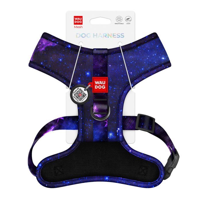 Шлей для собак WAUDOG Mesh дышащая с QR адресником "NASA21" S (233-0148) изображение 3