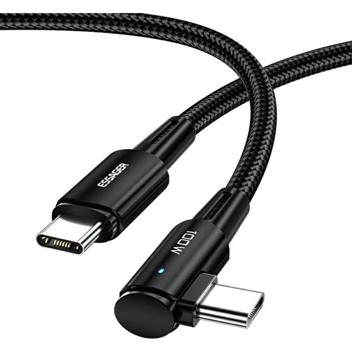 Дата кабель USB-C to USB-C 1.0m 100W black Essager (EXCTT1-CGWT01)