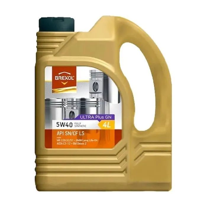 Моторное масло BREXOL Ultra Plus GN 5W40 API SN/CF LS 4л (48021134649)