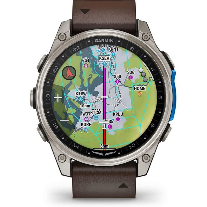 Смарт-часы Garmin D2 Mach 2, 47mm, Saph, Bare Ti/Blk w/LthrBd, GPS (010-02904-31) изображение 12