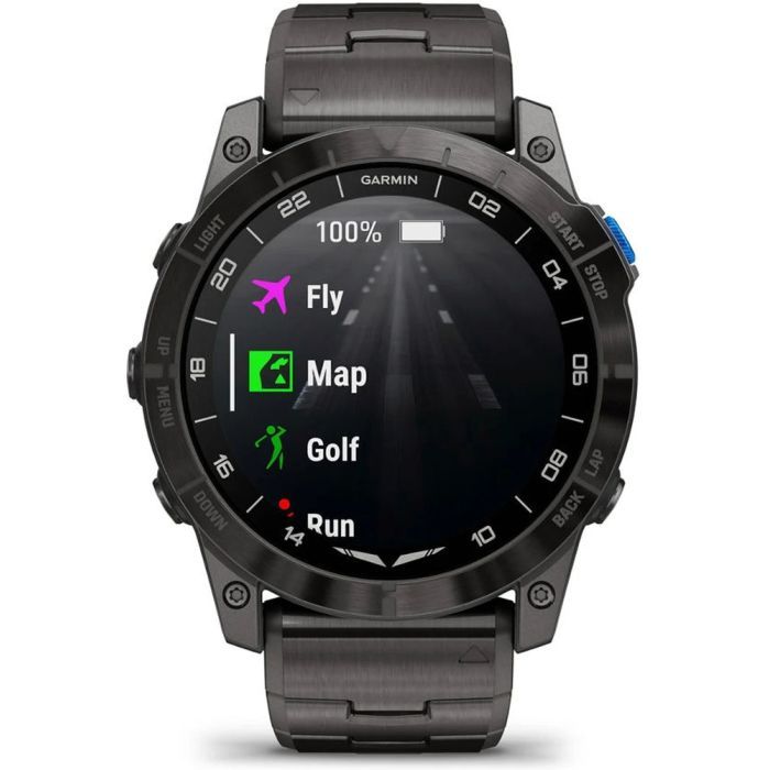 Смарт-часы Garmin D2 Mach 2, 47mm, Saph, Bare Ti/Blk w/LthrBd, GPS (010-02904-31) изображение 9