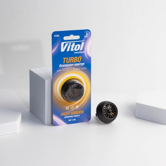 Ароматизатор для автомобиля VITOL Turbo Fruit Garden (VT03) изображение 2