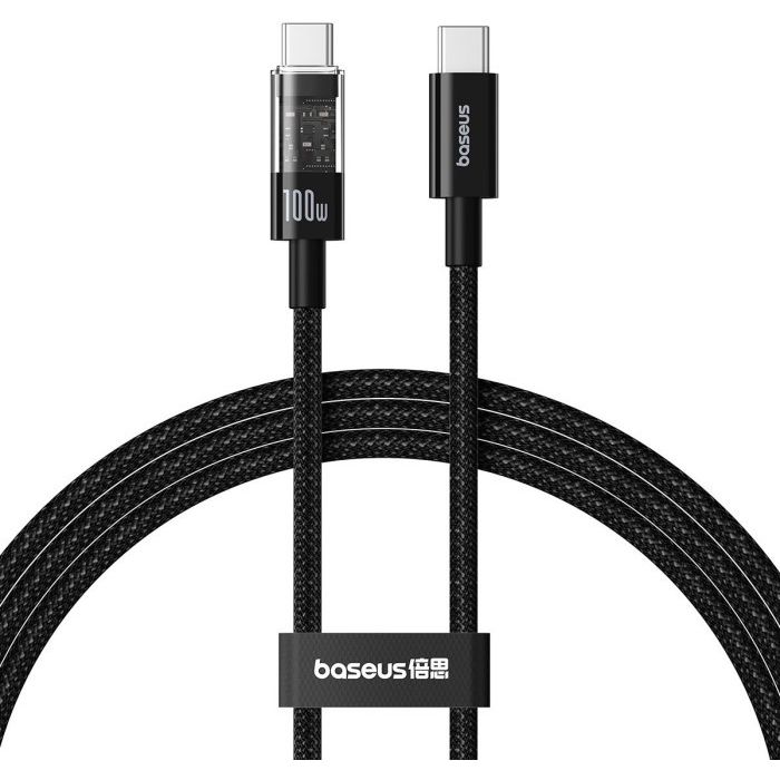 Дата кабель USB-C to USB-C 1.0m 100W black Baseus (1167202)