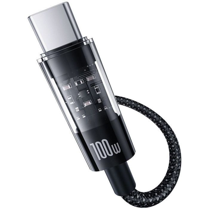 Дата кабель USB-C to USB-C 1.0m 100W black Baseus (1167202) изображение 3