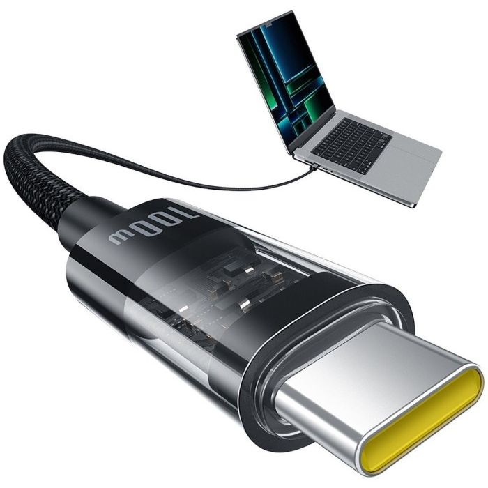 Дата кабель USB-C to USB-C 1.0m 100W black Baseus (1167202) изображение 4