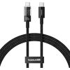 Дата кабель USB-C to USB-C 1.0m 100W black Baseus (1167202)