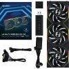 Кулер для корпуса Lian Li UNI Fan TL WIRELESS LCD 120-3, Black (G99.12TLLCD1W3B.00) изображение 11