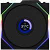Кулер для корпуса Lian Li UNI Fan TL WIRELESS LCD 120-3, Black (G99.12TLLCD1W3B.00) изображение 8