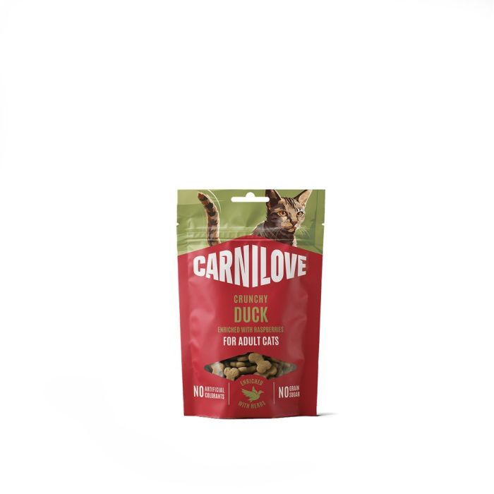 Лакомство для котов Carnilove Crunchy Snack Duck with Raspberries 50 г (8595602582518)