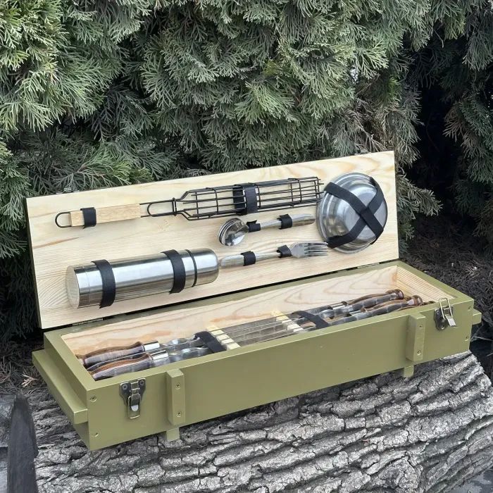 Набор для барбекю Metalzavod Комбат бірюзовий (PN-Kombat-BRZ) изображение 2