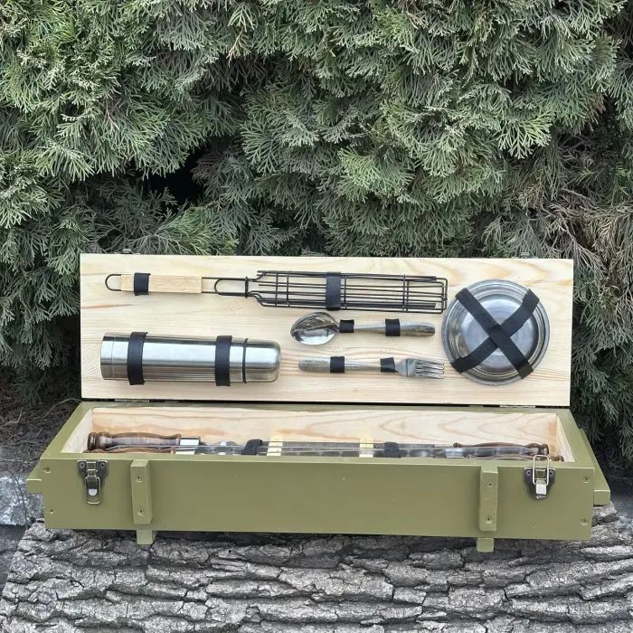 Набор для барбекю Metalzavod Комбат бірюзовий (PN-Kombat-BRZ) изображение 3